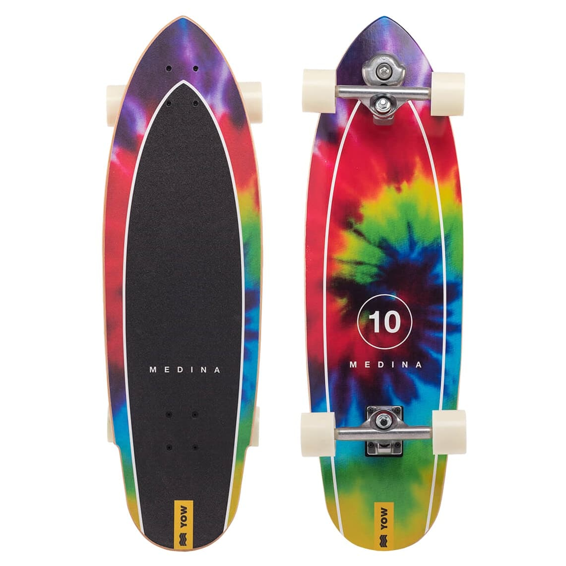 【YOW】 Medina Tie Dye 33 Surfskate メディーナ Buy the YOW Medina 33in Multi Surfskate Online Now | Boardcave